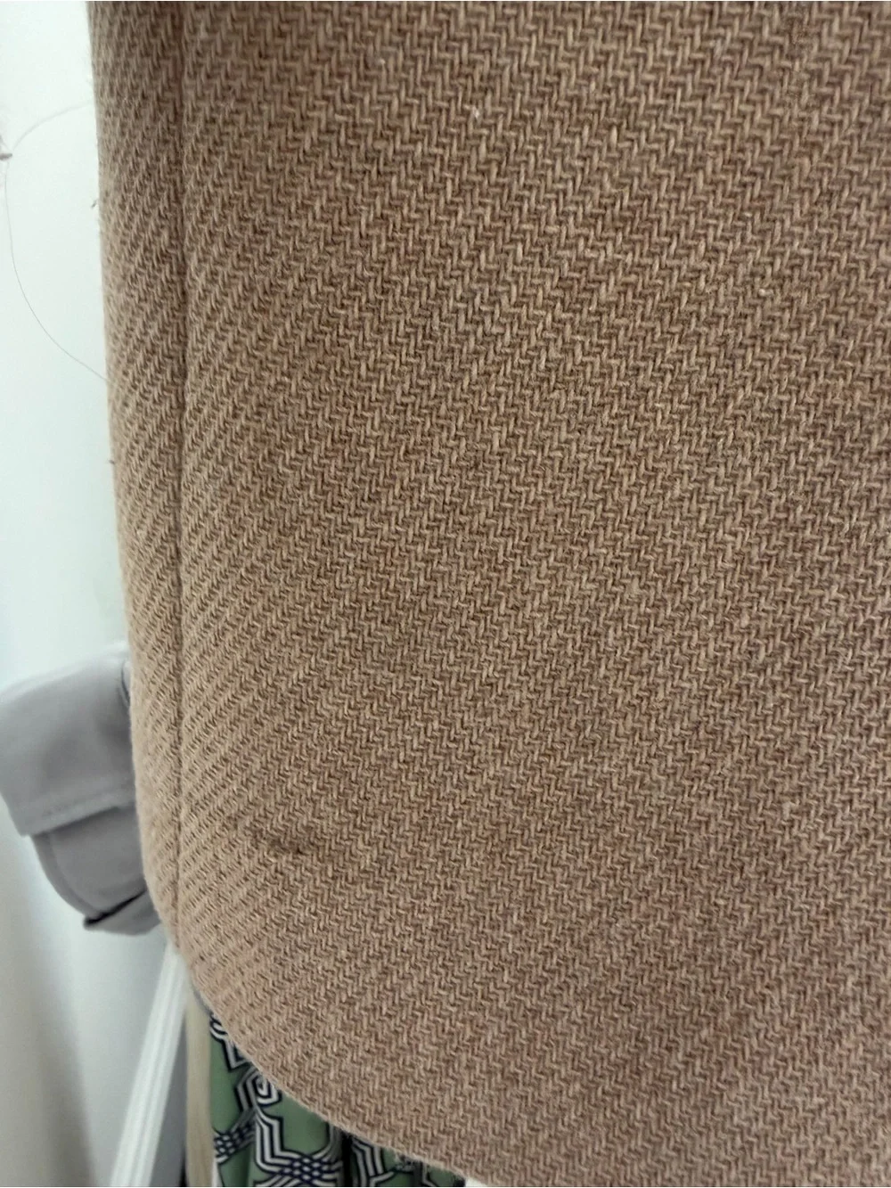 J. Crew Women's Camel/Tan Stand Collar Wool-Blend Coat Size 0 Good Condition - Picture 9 of 9